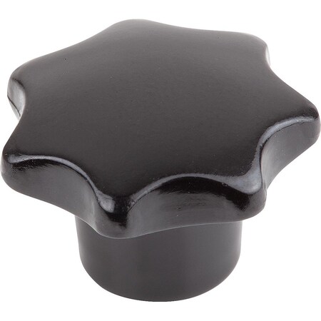 Kipp Star Grip Similar To DIN6336 D=M04, D1=20 H=13, Form:K, Thermoset High Polish Black, Comp:Steel K0152.22004